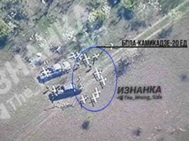 ruska kasetna bomba pogodila grupu ukrajinskih bespilotnih letelica tipa aviona