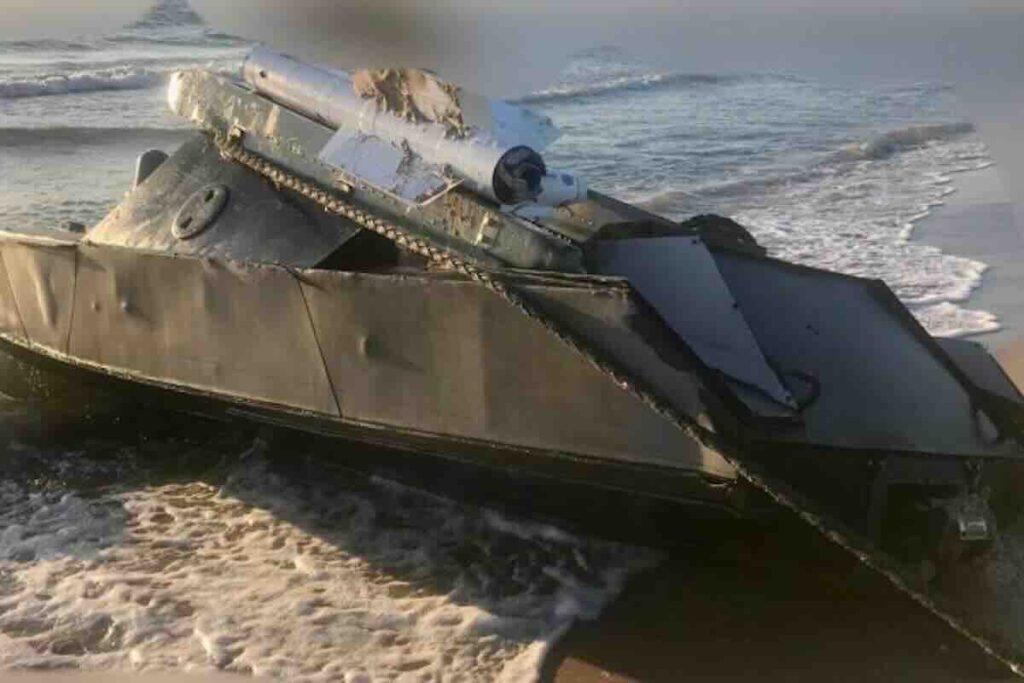 ukrajinski camci sa raketama r 73 nasukani na obali krima