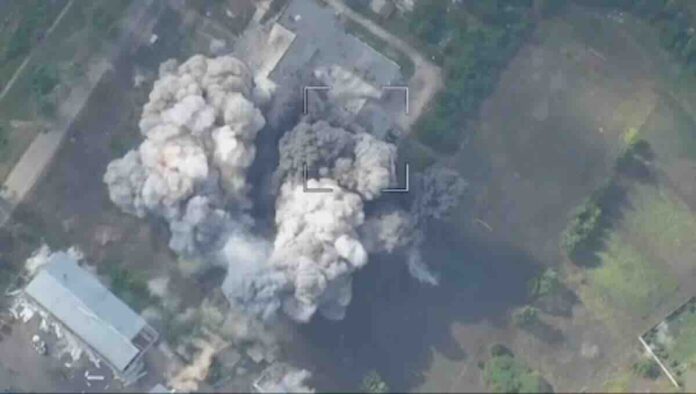 novi udar vazdušne super bombe fab 3000 od tri tone zabeležen na videu u ukrajini