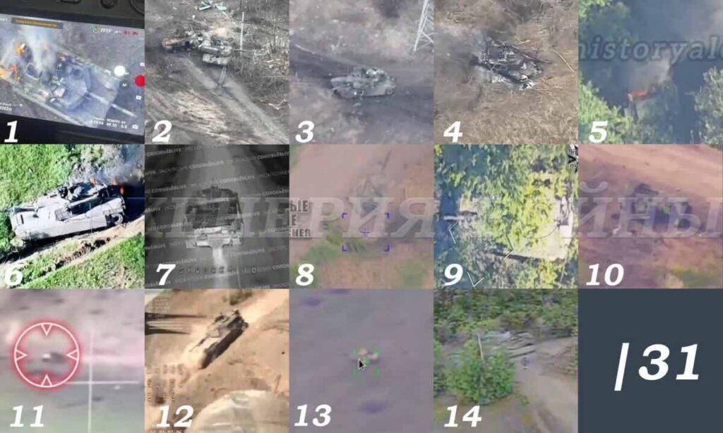 od 23. novembra do danas u zoni sukoba u ukrajini unisteno je 14 od 31 americkog tenka m1a1sa