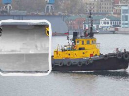 ukrajinske obaveštajne službe tvrde da su uništile još jedan ruski brod u crnom moru, tegljač proteus