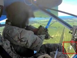 ukrajinski specijalci pokušavaju da obore ruske dronove gađajući ih automatima iz malih aviona [video]