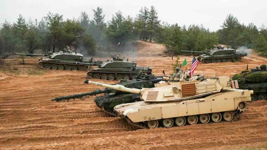 abrams, leopard 2 i čelendžer na zajedničkoj vežbi u letoniji