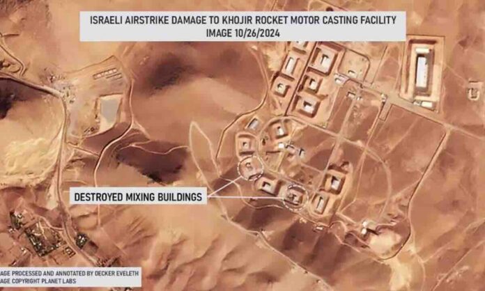 satelitske fotografije otkrivaju pogodak izraela u staro iransko postrojenje za testiranje nuklearnog oružja