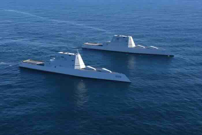 dva od tri, razarači uss zumwalt i uss michael monsoor oba klase zumwalt