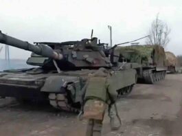 isplivao video odvlačenja trofejnog tenka m1a1sa abrams od 65 tona i rusa koji se žale kako im je pretežak