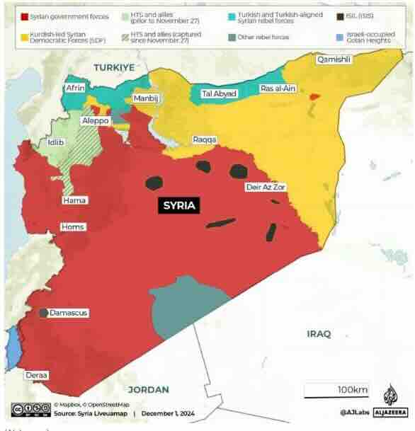 ko kontroliše šta u siriji? detaljna mapa zemlje i trenutna situacija na terenu
