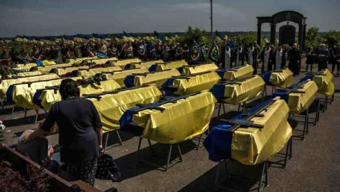 nacionalna žalost u kijevu rusija predala tela 503 mrtva vojnika