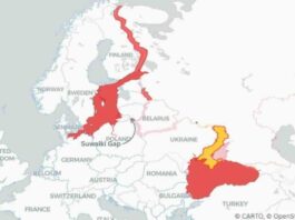 newsweek objavio mapu potencijalnih frontova u slučaju izbijanja rata nato i rusije u evropi