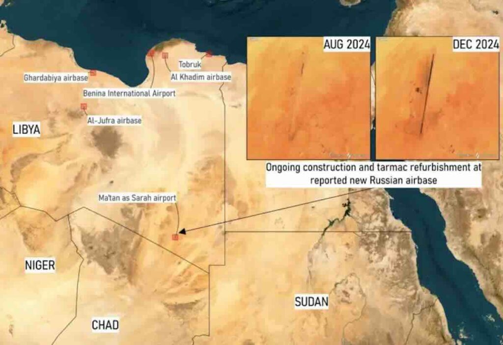 zapadni sateliti beleže izgradnju velike ruske vazduhoplovne baze na jugoistoku libije