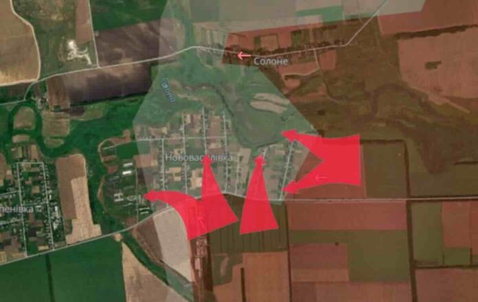 teške borbe za pokrovsk rusi sve bliže gradu, napredujući kroz okolna mesta, prodrli u centar novovasiljevke