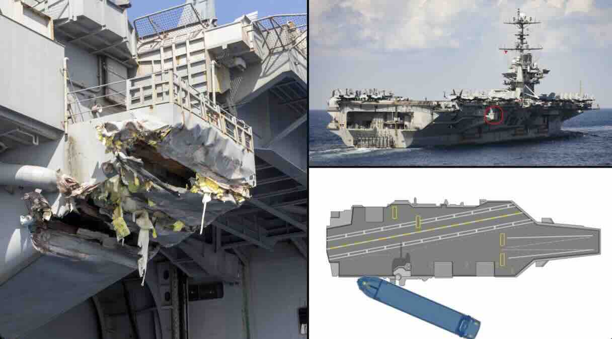 otkriven razmera štete na američkom nosaču aviona uss harry s. truman nakon sudara sa turskim teretnjakom