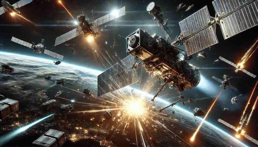 americke svemirske snage dizu uzbunu kina testirala „vazduhoplovne borbe medu satelitima ai ilustracija američke svemirske snage dižu uzbunu kina testirala „vazduhoplovne borbe” među satelitima, ai ilustracija