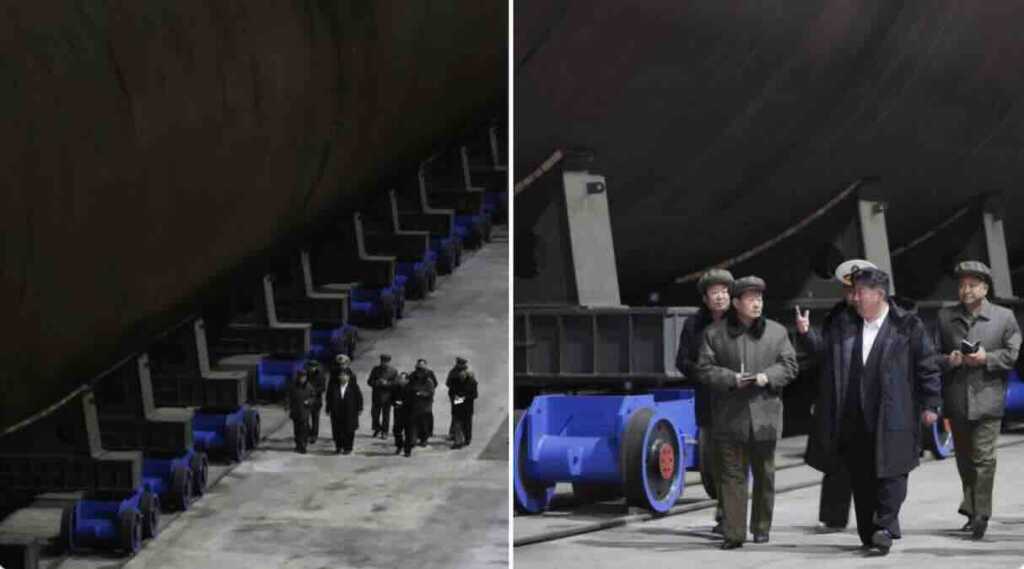 severna koreja završava svoju prvu nuklearnu podmornicu od 7.000 tona naoružanu vođenim raketama