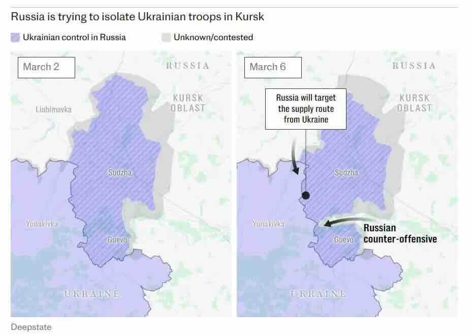 sudža, ukrajinski deepstate koje dele britanski mediji