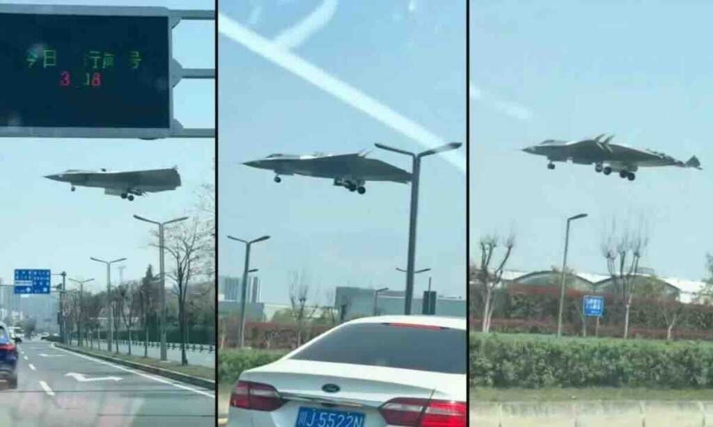 kineski lovac šeste generacije j 36 sleteo tik iznad autoputa – novi snimak otkriva do sad neviđene detalje
