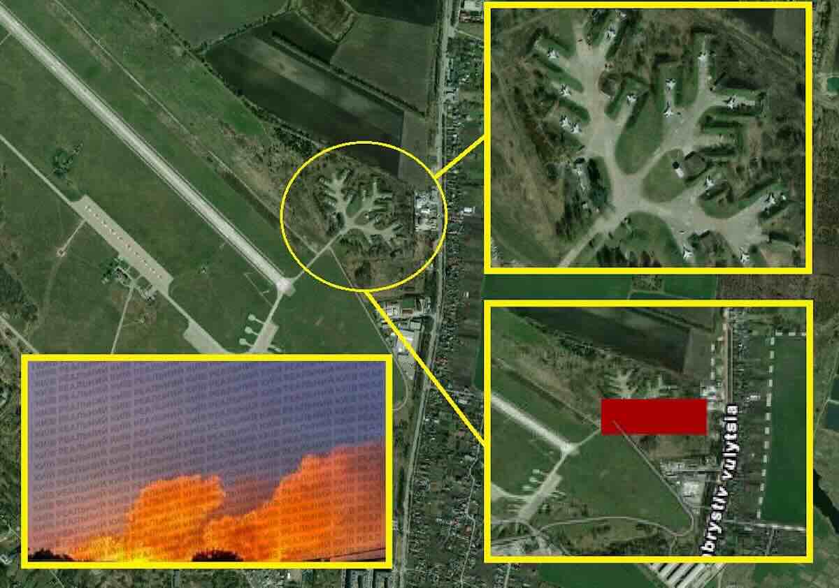 pakleni napad dronovima %22gerani%22 razarali više od 7 sati ukrajinsku bazu lovaca f 16 u vasilkovu!