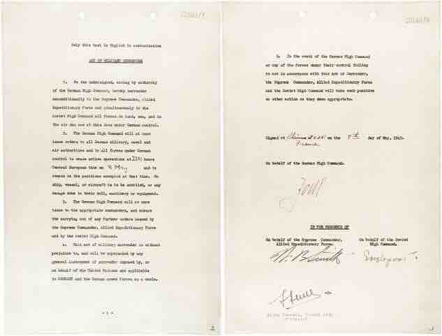 prva vezija kapitulacije u remsu sedmog maja