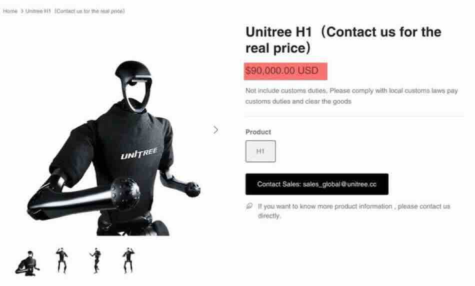 unitree h1 koji se pretvara u t1 terminatora napada svog tvorca