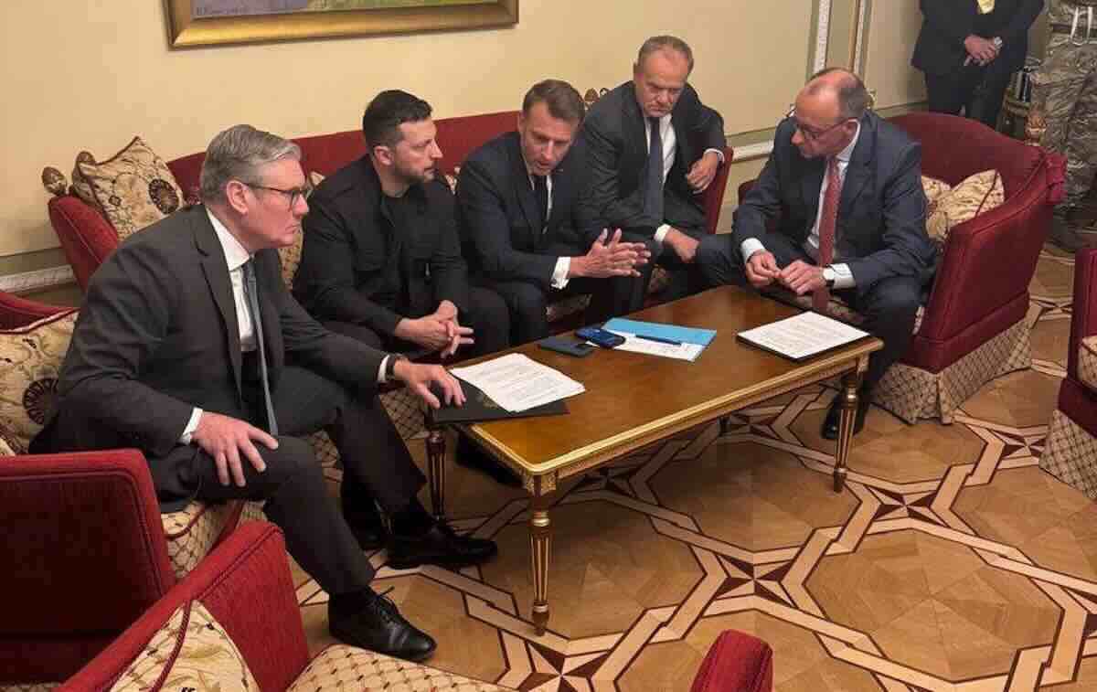 zelenski makron tusk merc i starmer