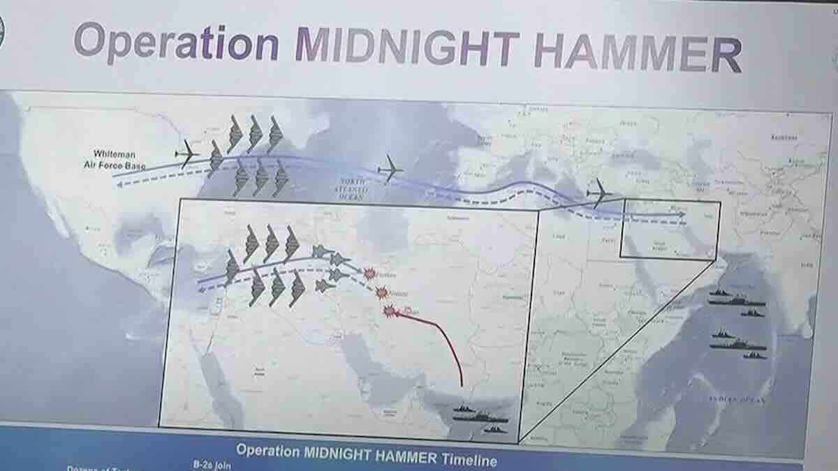 američka operacija protiv iranskih nuklearnih objekata nosila je kodno ime „ponoćni čekić“