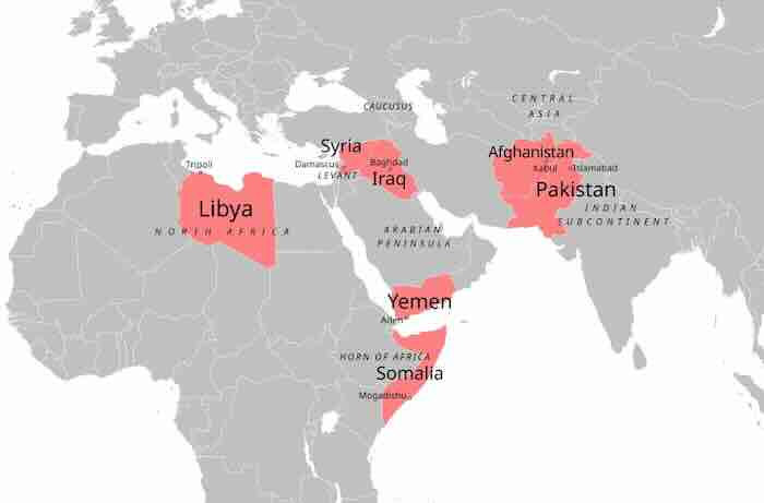 drzava u kojima je nato najvise intervenisao posle 2001 država u kojima je nato najviše intervenisao posle 2001.
