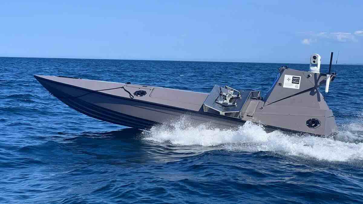 noćna mora za rusiju nato predstavio dron koja ispaljuje morske dronove, međutim niko ni ne spominje slanje ukrajini