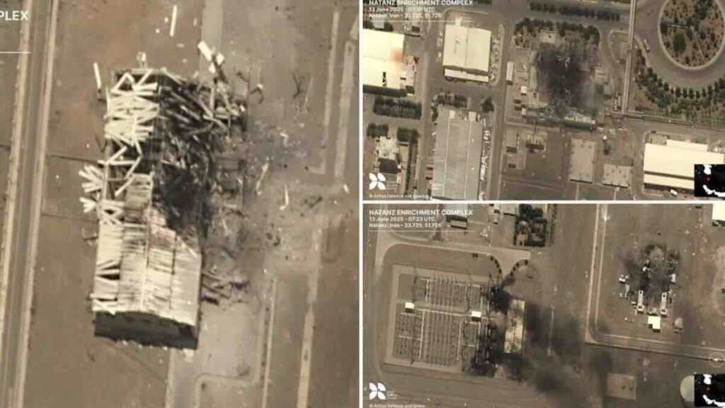 prvi satelitski snimci otkrivaju oštećenje nuklearnog postrojenja natanz u iranu