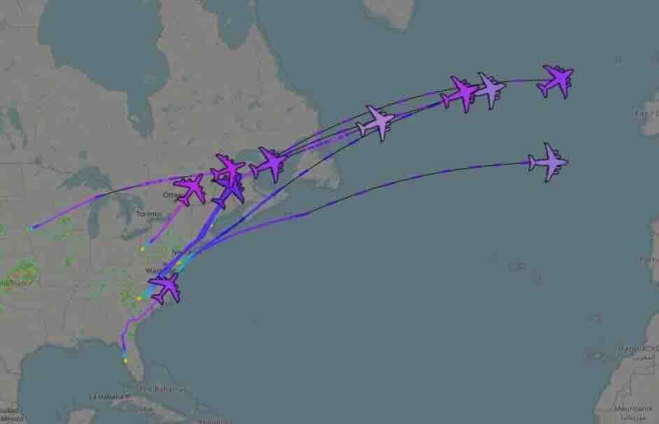 sedam američkih c 17 transportnih aviona i tri kc 135 aviona za dopunu goriva premešteni su u evropu