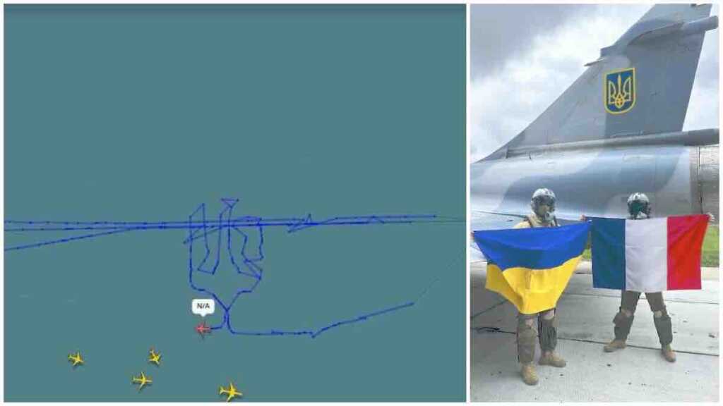 ukrajinski mirage 2000d iznad crnog mora nacrtali „trozubac simbolican let izazvao buru medu analiticarima 1 'ukrajinski' mirage 2000d iznad crnog mora nacrtali „trozubac“: simboličan let izazvao buru među analitičarima