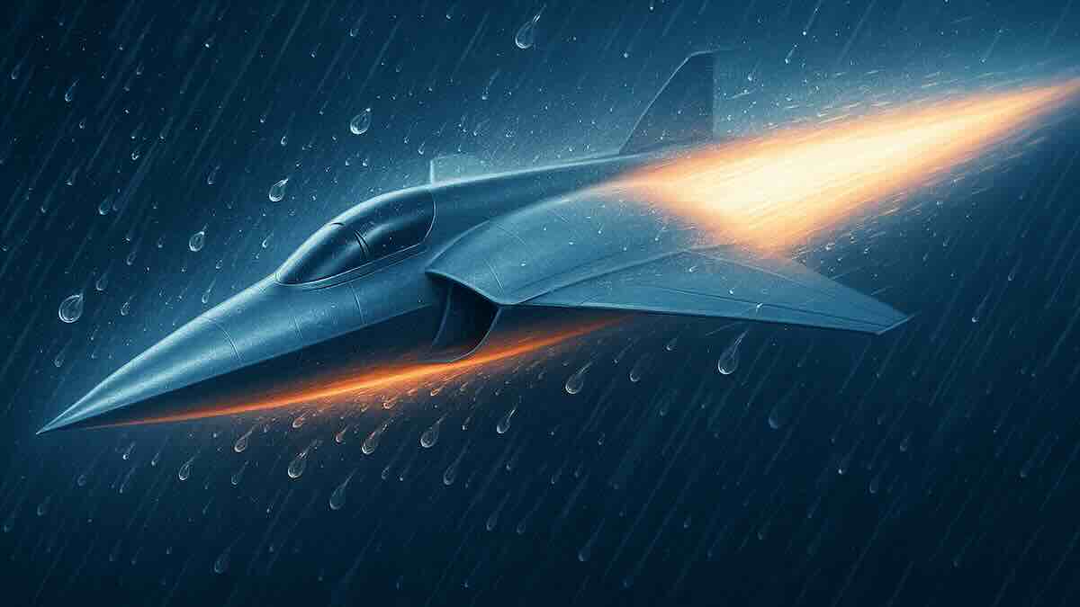 kapljice kiše prete hipersoničnom letu nova studija otkriva neočekivani problem za letelice brže od 6.000 km:h