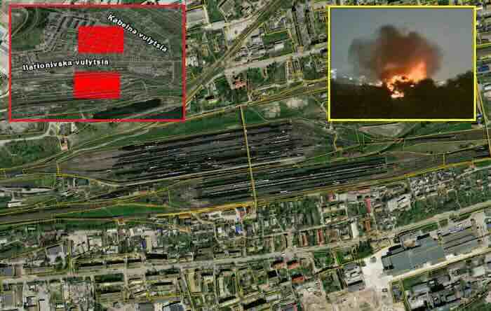 dnjepropetrovsk zeleznicka stanica i zabeleženio pozari