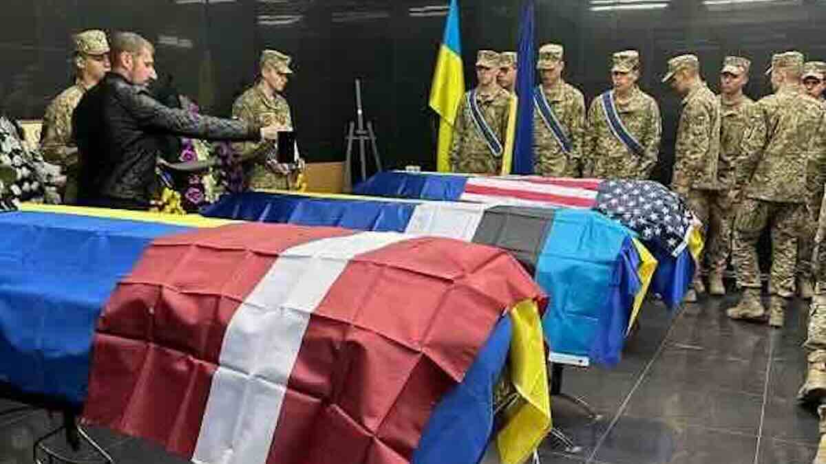 jedna od komemoracija plaćenika u ukrajini