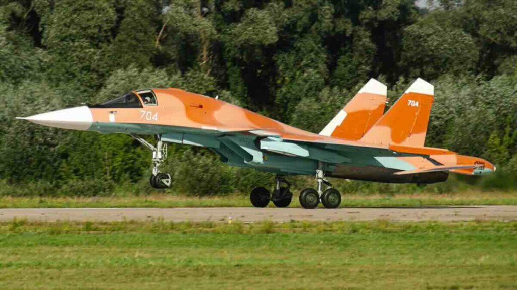 suhoj su 34 za izvoz tokom rutinskog probnog leta u Žukovskom (moskovska oblast)