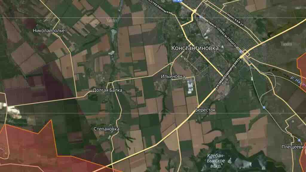 konstanstinovka pod najtežim udarima do sada