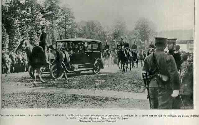 kordon vojne policije obezbe?u je venčanje princa hirohita