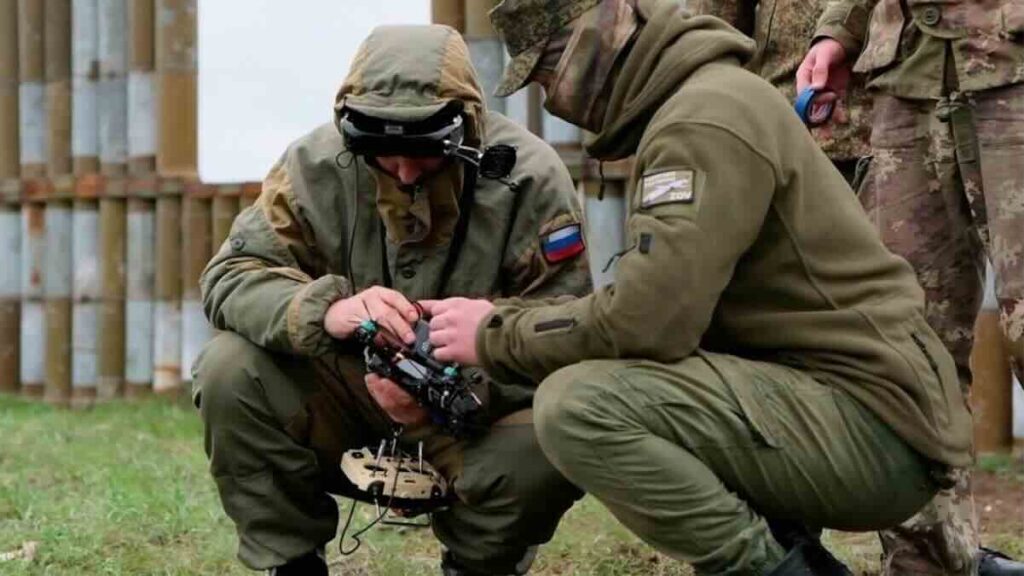 ruske trupe sa dronom