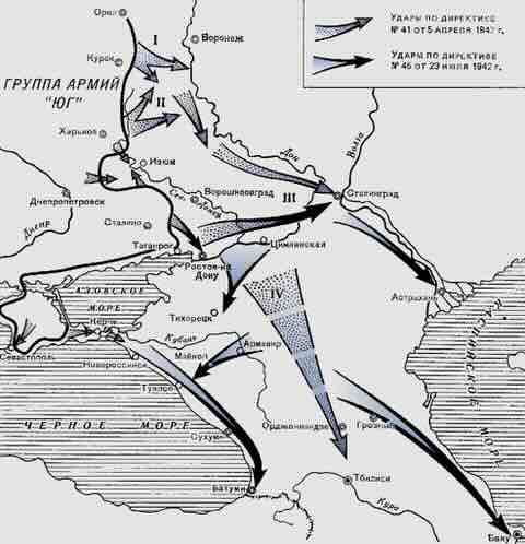 strateška zamisao nemaca da izbiju na kavkaz