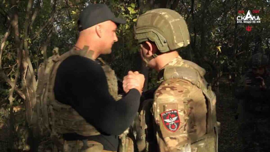 znak na rukavu, ukrajinska jedinica skala