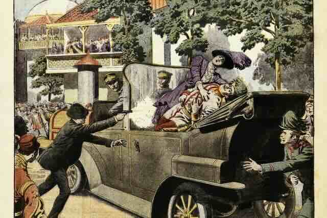 atentat u sarajevu umetnička ilustracija