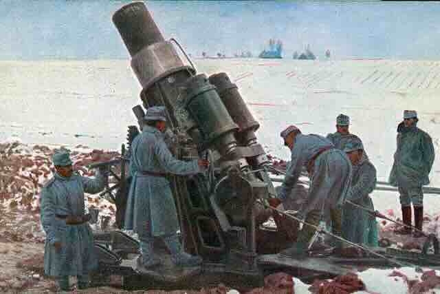 haubica na poloŽaju