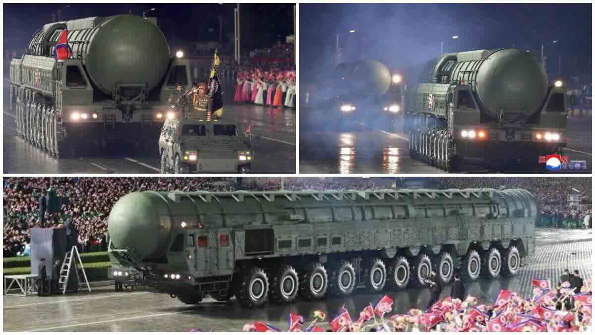 hwasong 20 severna koreja prikazala novu mirv icbm raketu