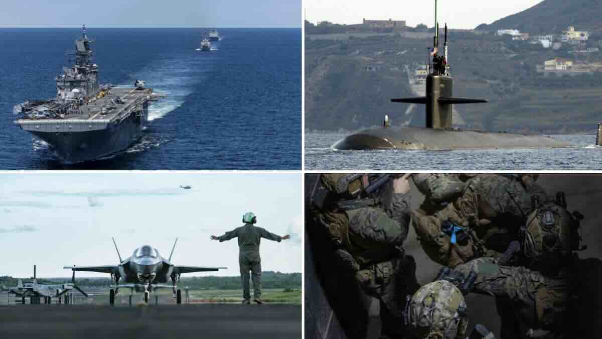 masovno gomilanje američke vojske blizu venecuele