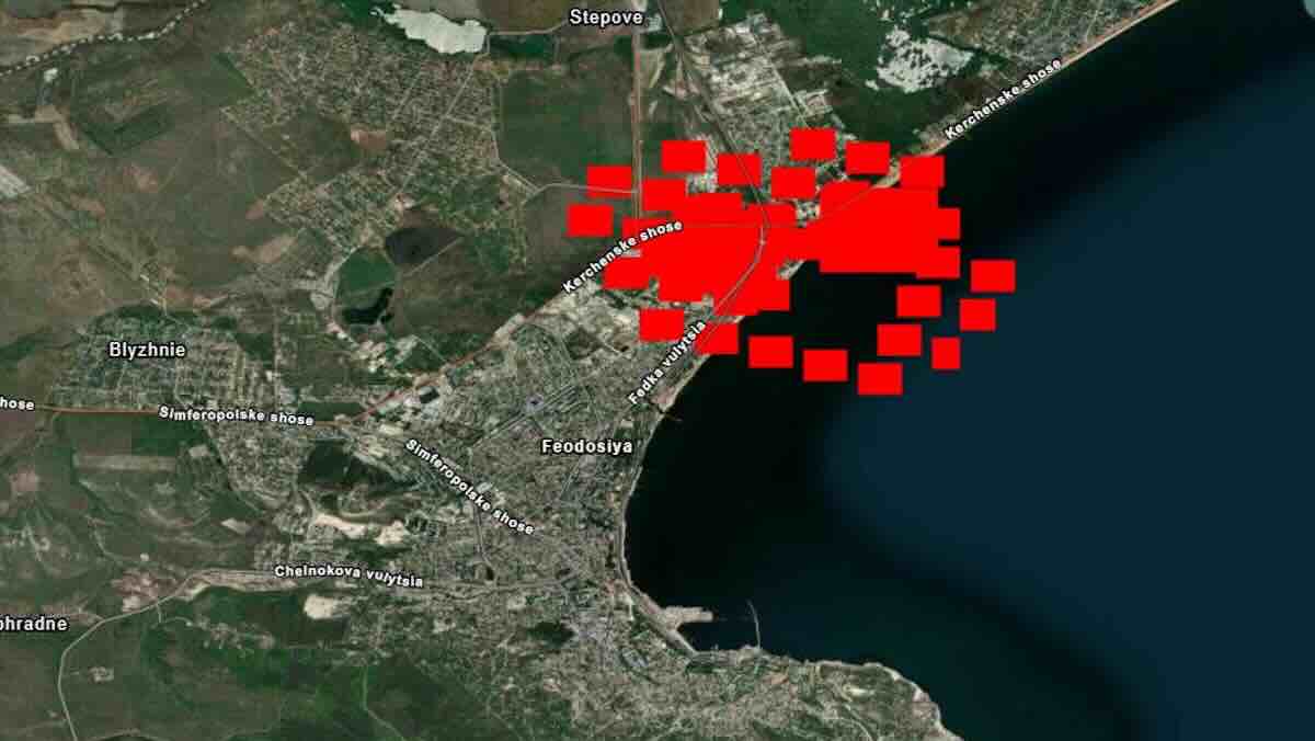 ukrajinski dronovi pogodili skladište goriva na krimu u gradu feodosija ukrajinski dronovi pogodili skladište goriva na krimu u gradu feodosija