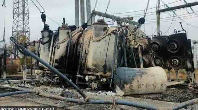 unisten kapitalni transformator u hersonu prilikom povlaČenja