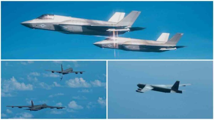 B 52 i F 35 iznad Kariba