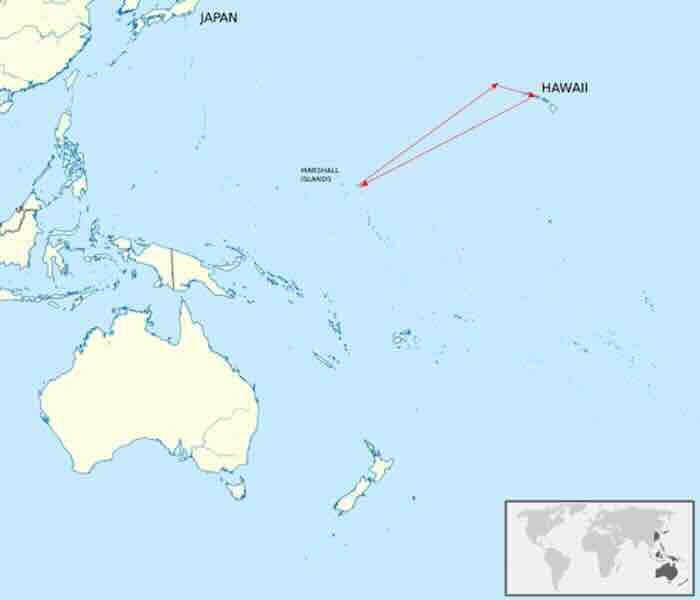 Približna ruta operacije K