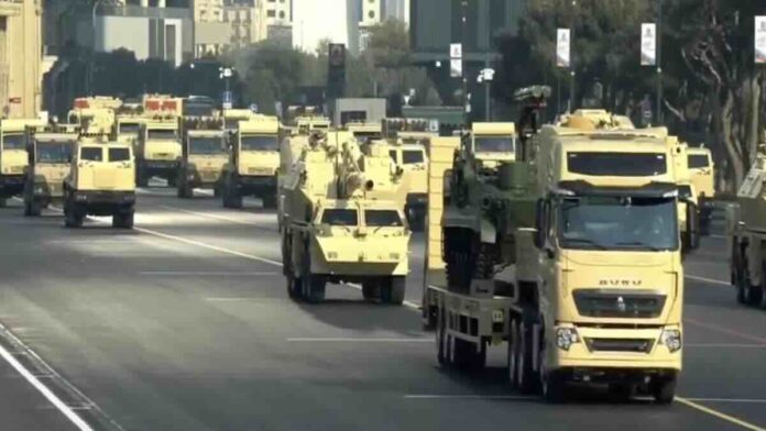 Srpska haubica Nora B 52NG zablistala na vojnoj paradi u Azerbejdžanu