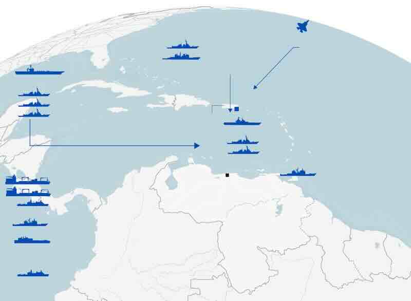 americke snage oko venecuele