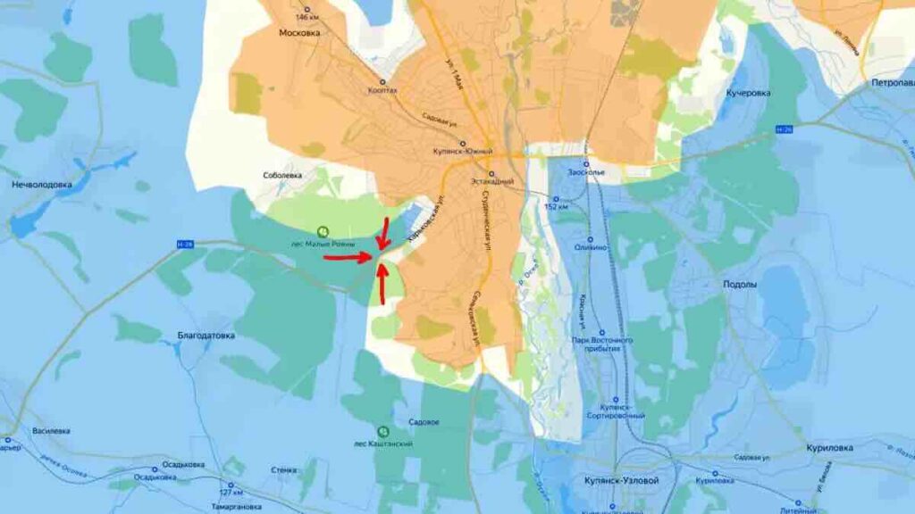 kupjansk i lokacija slikanja zelenskog